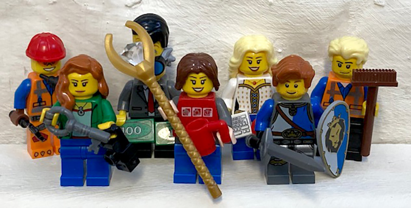 The team at Falcon Rural Housing depicted as Lego characters